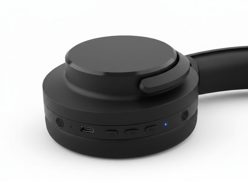 Sonara SN-700 Wireless Over-Ear Headphones, ANC, Black