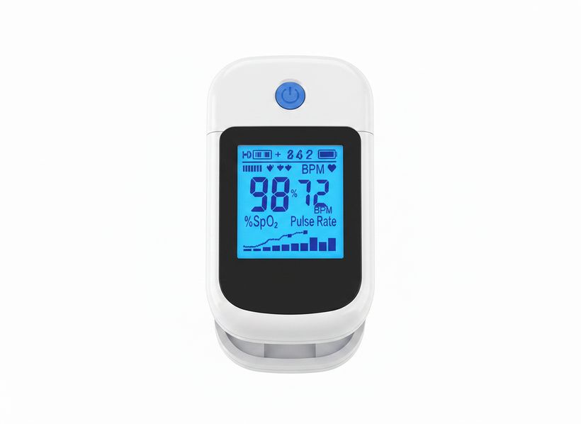 Vitalis Fingertip Pulse Oximeter, SpO2 and Pulse Rate, OLED